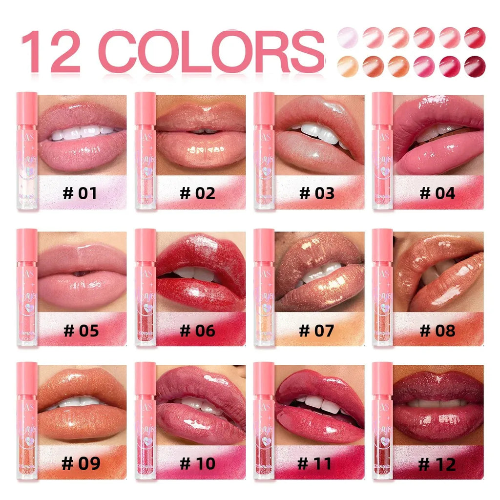 Pearlescent Plumping Lip Gloss – Glittery, Waterproof & Hydrating