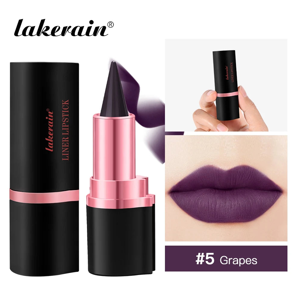 Gradient Lip Liner Lipstick Long Lasting Waterproof Matte Makeup Non Sticky Contouring Tint Lip Liner Crayon Lip Cosmetics Oasis Select 05 Grapes