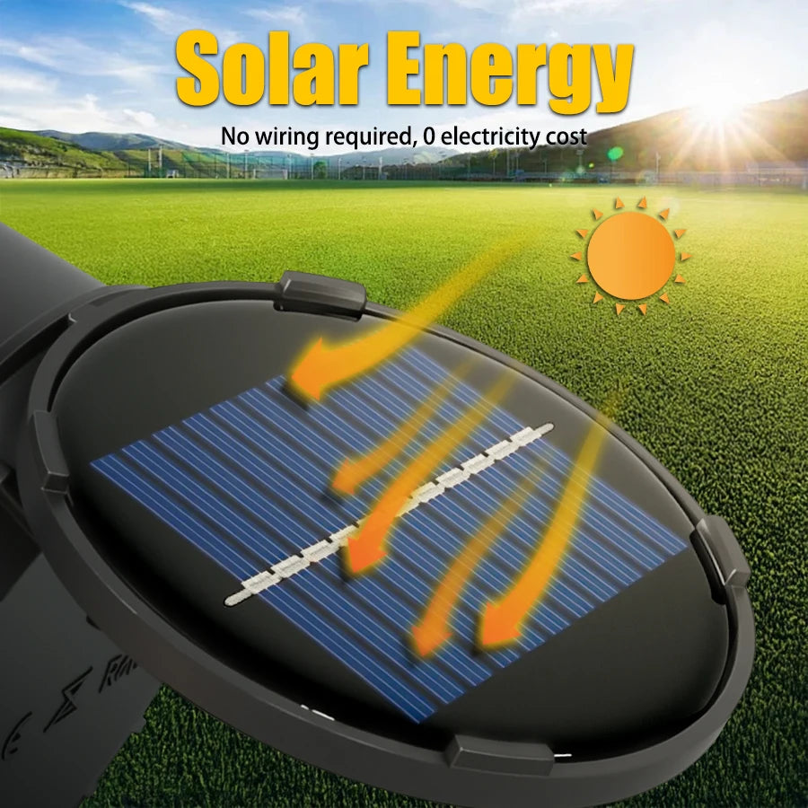 7LED Solar Lawn Light Outdoor IP65 Waterproof Spotlight Brightness Adjustable Lamp for Garden Backyard Driveway Patio Decor Lamp Oasis Select