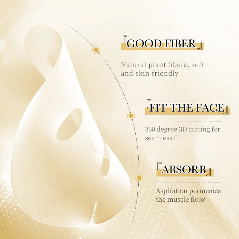 SADOER 24K Gold Face Masks – Firming & Hydrating, 10 Pack Gold Sheet Face Mask Oasis Select