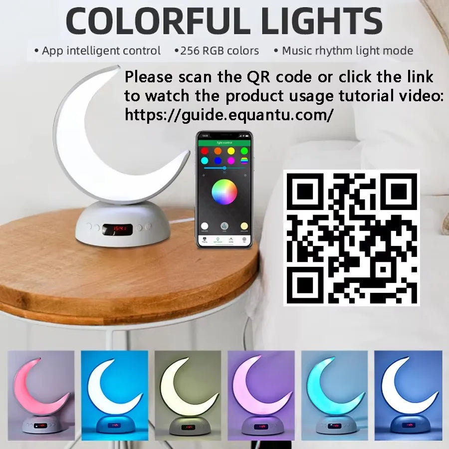 AyeBeau Quran Azan Clock Bluetooth Speaker & Night Light