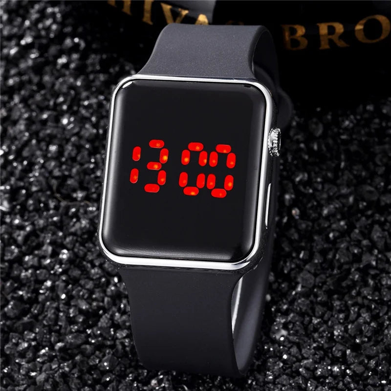 TINUORA Square LED Digital Watch – Unisex Casual Sports Wristwatch LED Digital Watch Oasis Select