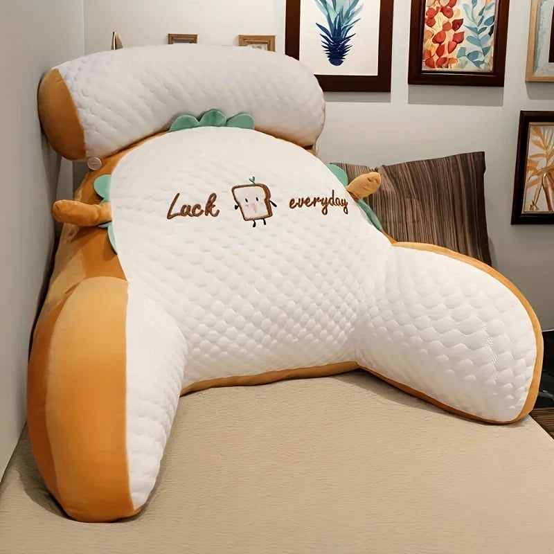 1pc Ergonomic Reading Pillow with Adjustable Back Support,Soft Lumbar Support for Bed, Sofa, Chair,Breathable Chair Cushion Oasis Select