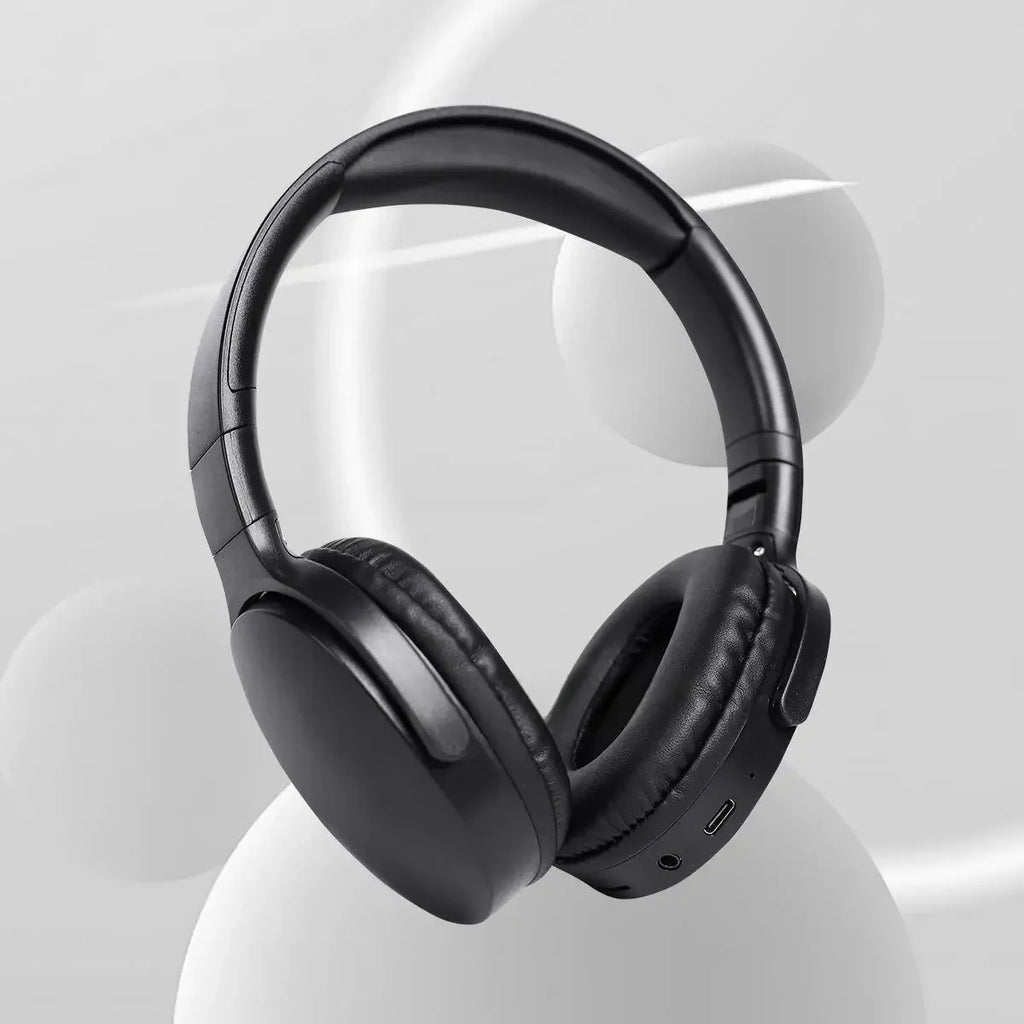 Fashionable Bluetooth wireless headphones, over-ear, deep bass, sports stereo, high fidelity, long battery life, universal Oasis Select black