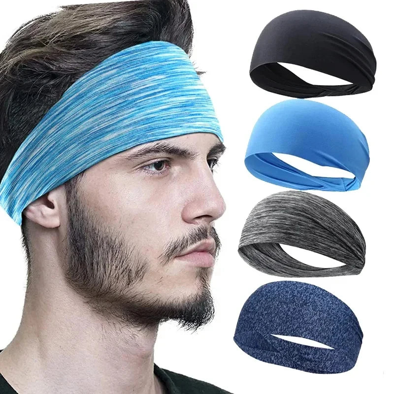 1/8PC Sweatband For Men Women Elastic Sport Hairbands Head Band Yoga Headbands Headwear Headwrap Sports Workout Hair Accessories Oasis Select