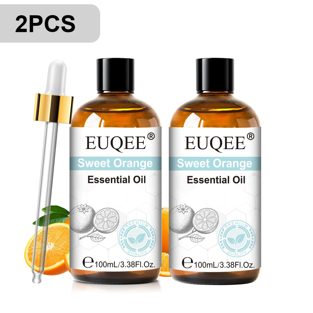 EUQEE 100ml Essential Oils – Lavender, Vanilla, Lemon & Cinnamon