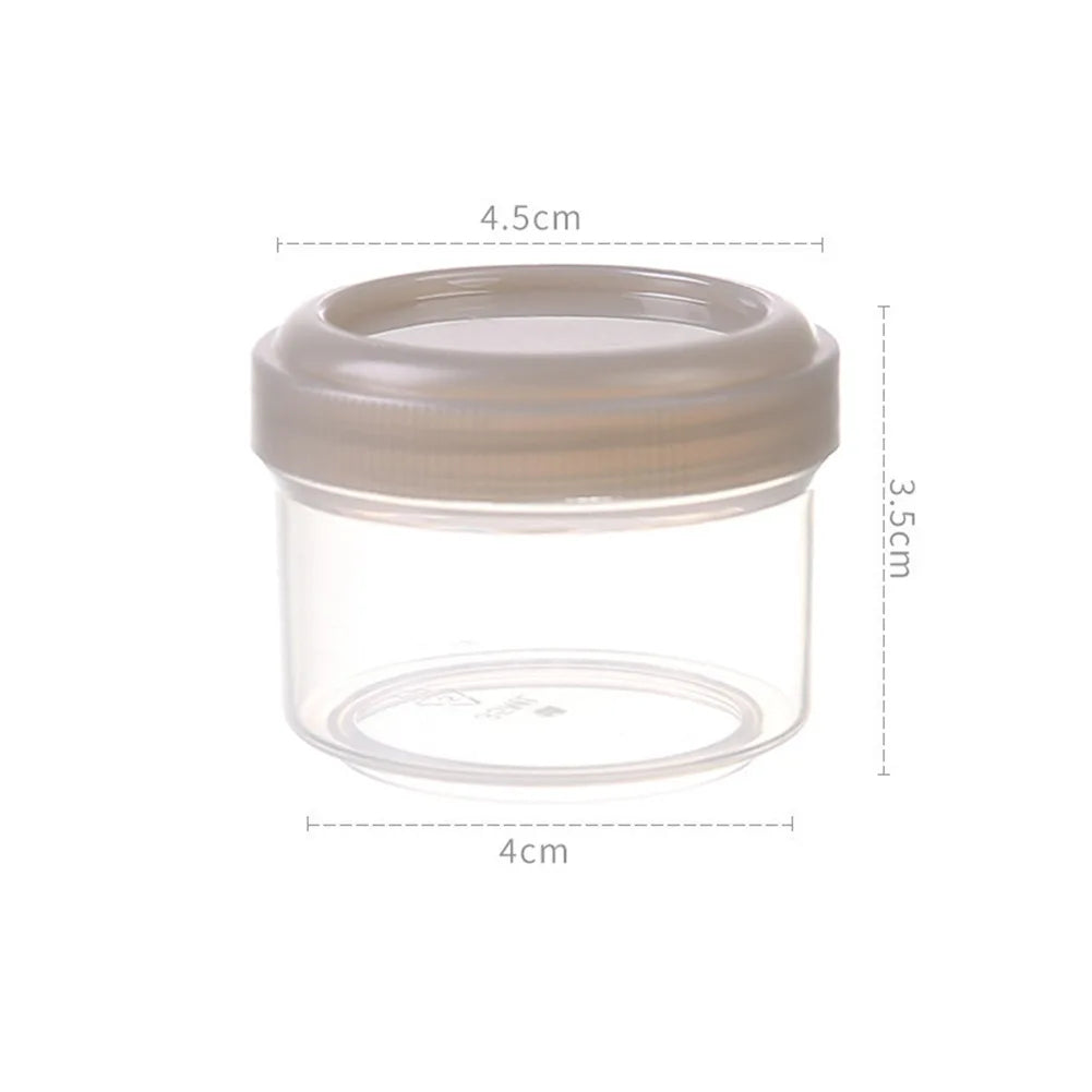 4Pcs 35ml Food Containers With Lids Stackable Plastic Storage Boxes For Sauce Condiment Snacks Kitchen Meal Prep Organization Oasis Select