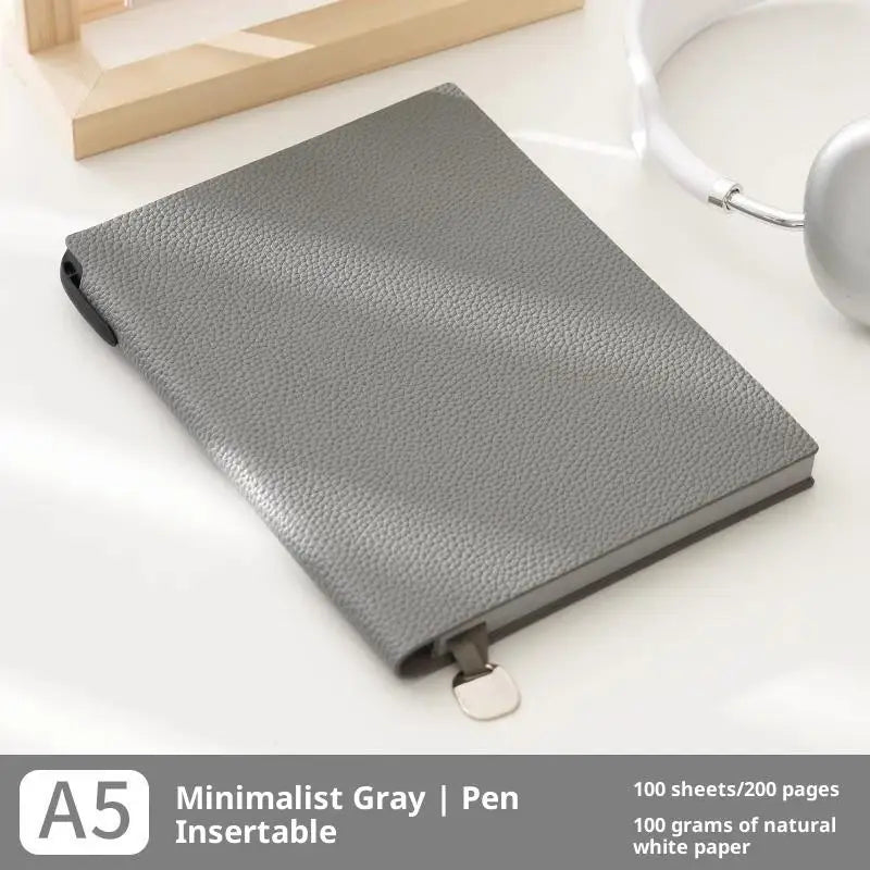1pcs Business Notebook B5 A5 A6 Thick Leatherette Business Notebook Office Notepad Soft Cover Litchi Pattern Journal for Work Oasis Select A5