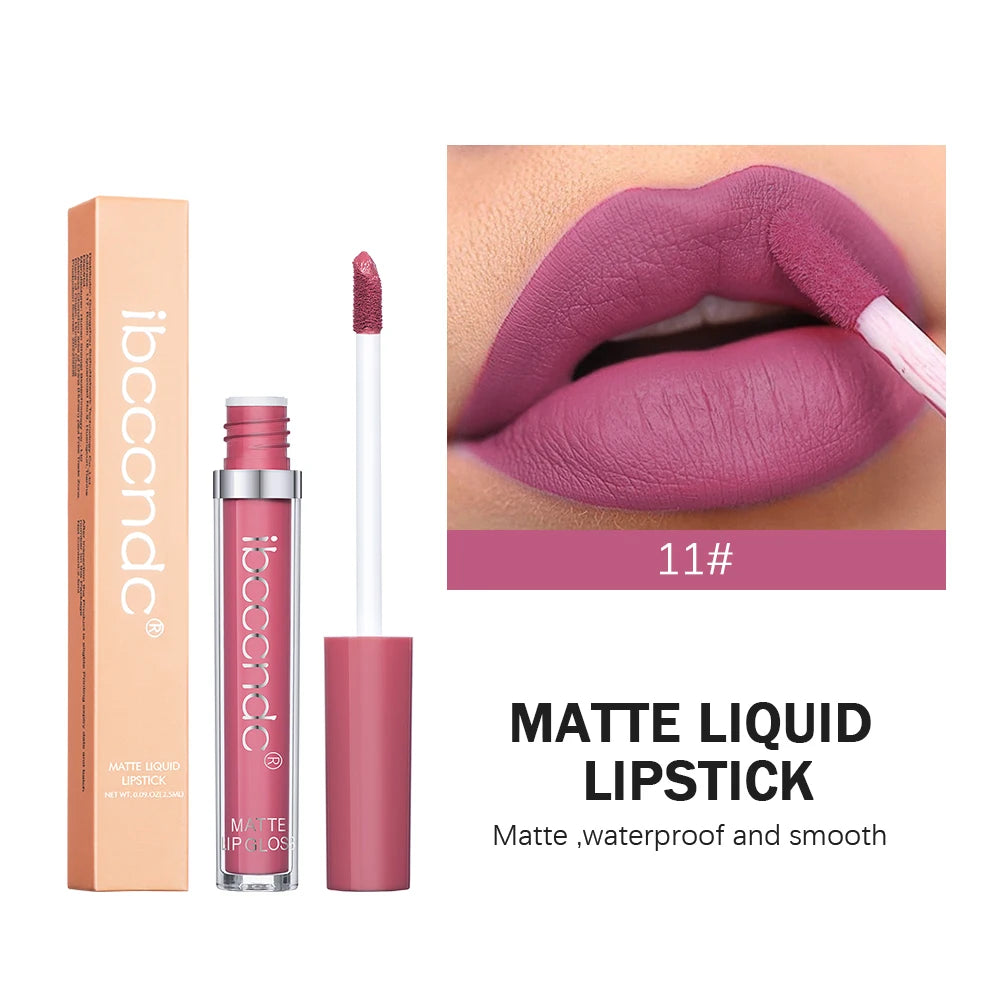 ibcccndc 12-Color Matte Velvet Liquid Lipstick | 12Hr Wear Matte Liquid Lipstick Oasis Select 11