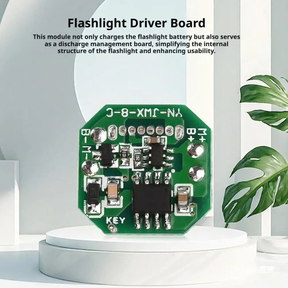 All-in-One Flashlight Driver Module – Type-C, 18650 & 10W LED