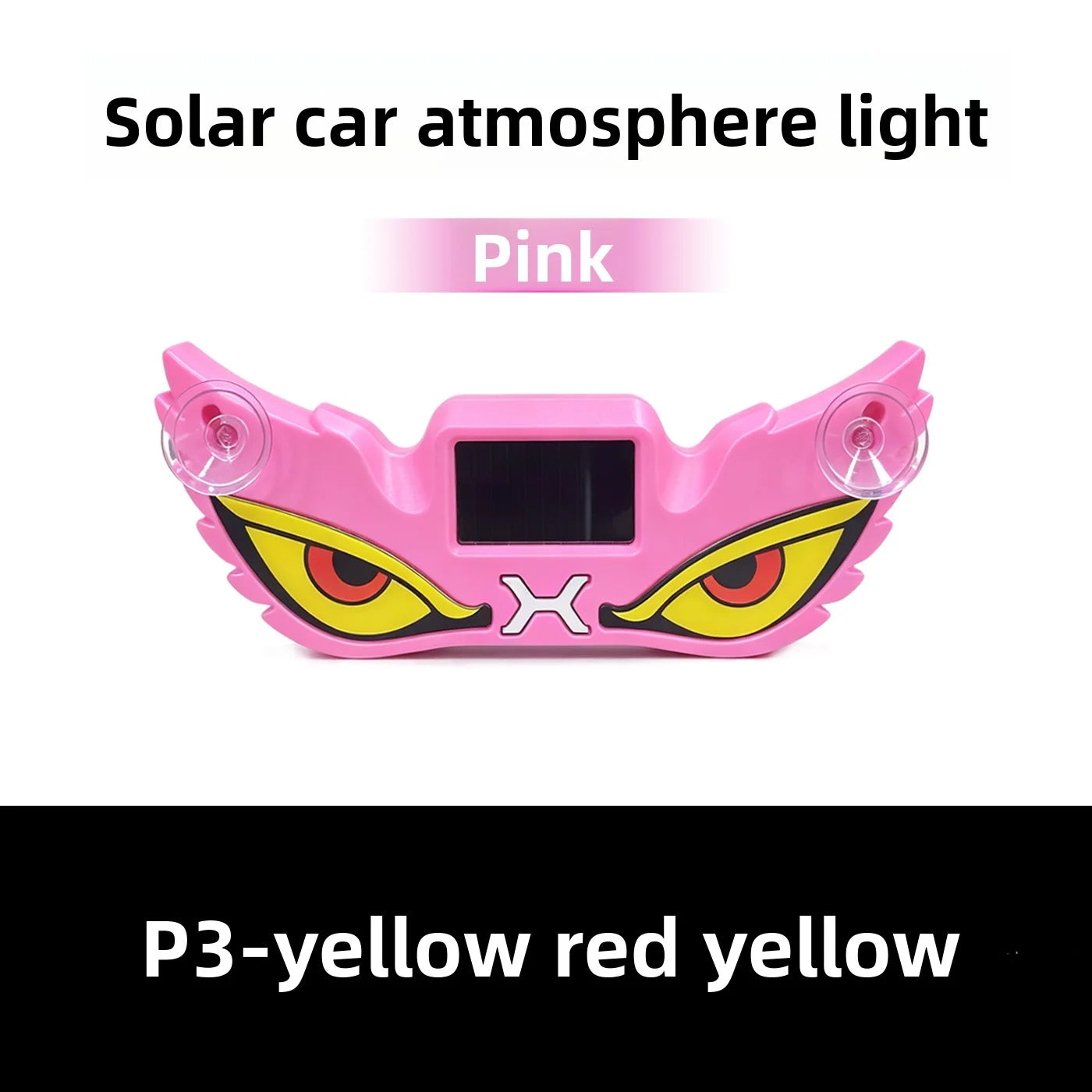 Solar USB Demon Eye LED Car Strobe Light | Suction Cup