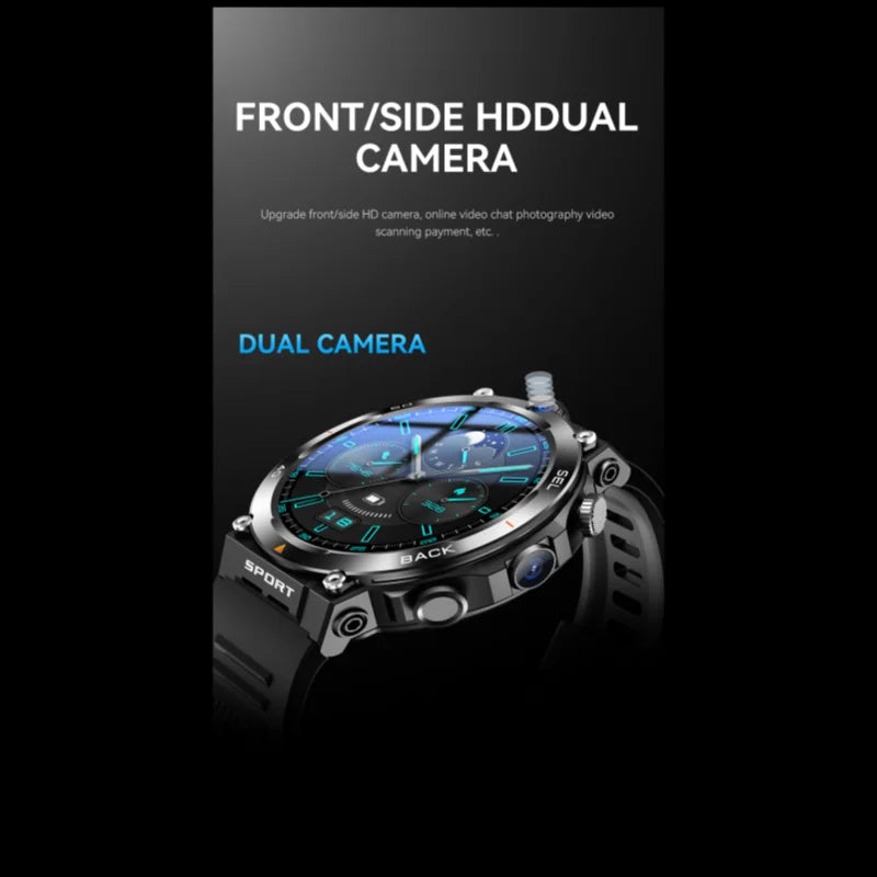 NEW 4G LTE H10 Smartwatch 128GB 500W Dual Camera Video Calls Wifi NFC Door Access 1380mAh Battery Capacity SIM Card Smart Watch Oasis Select