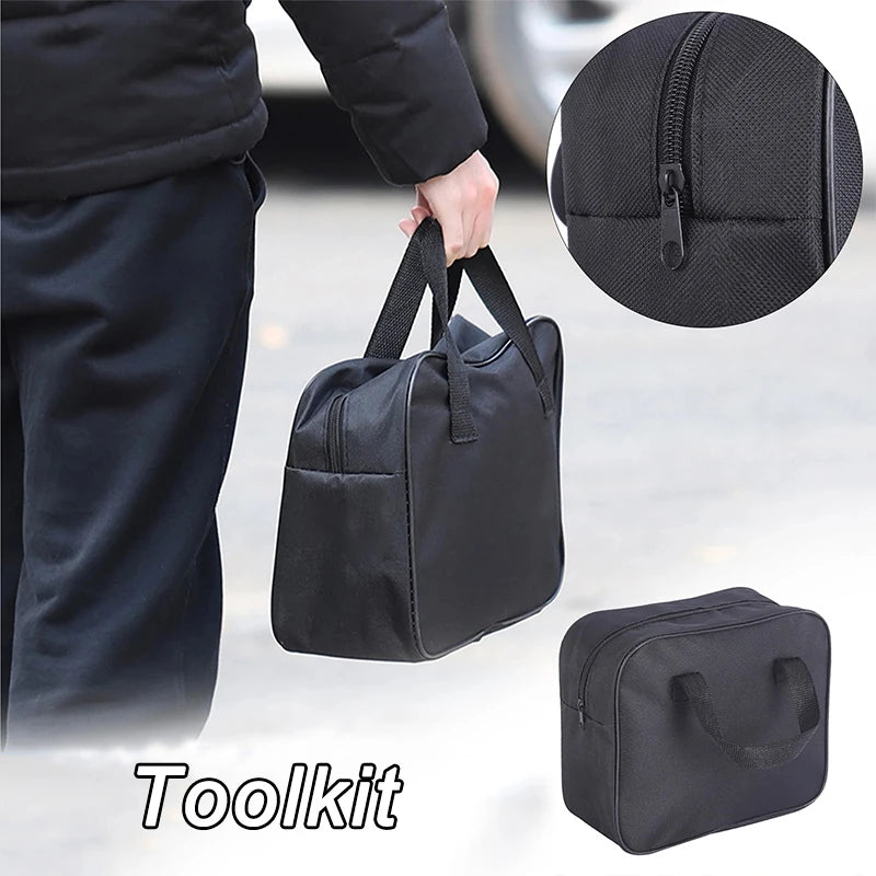 Tool Bag Power Tool Handbag Car Air Pump Travel Oxford Cloth Suitcase 1pc Electrician Hardware Portable Thickening Repair Bag Oasis Select