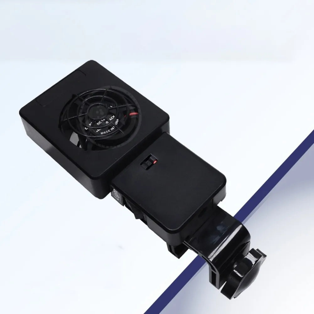 180° Rotation Aquarium Cooling Fans Wall Mounted Silent Aquarium Wall Fan with Light Fast Cooling System Chiller Control Summer Oasis Select S without Light