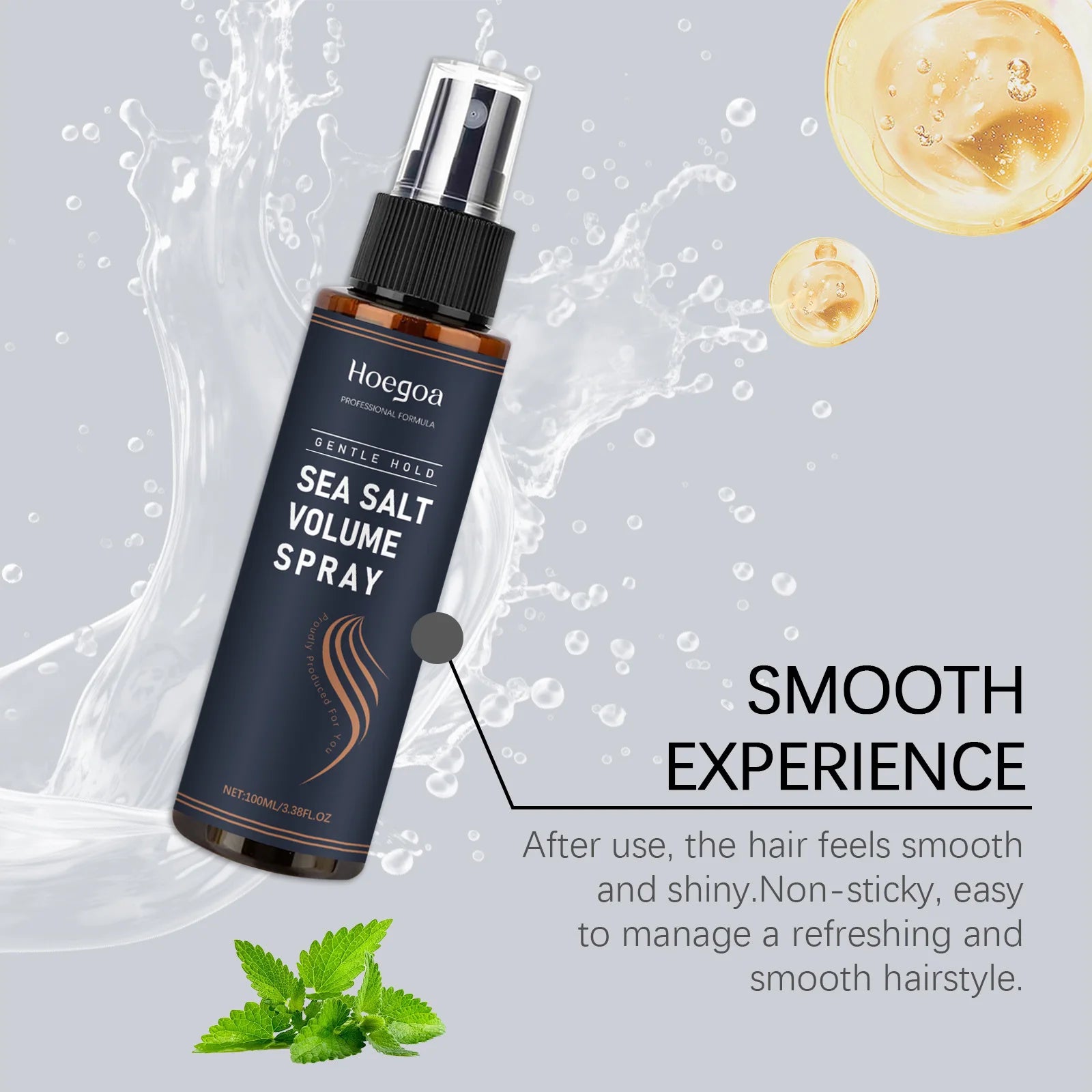 Hoegoa Volumizing Hair Spray – Strong Hold, Non-Greasy 100ml Hair Styling Spray Oasis Select