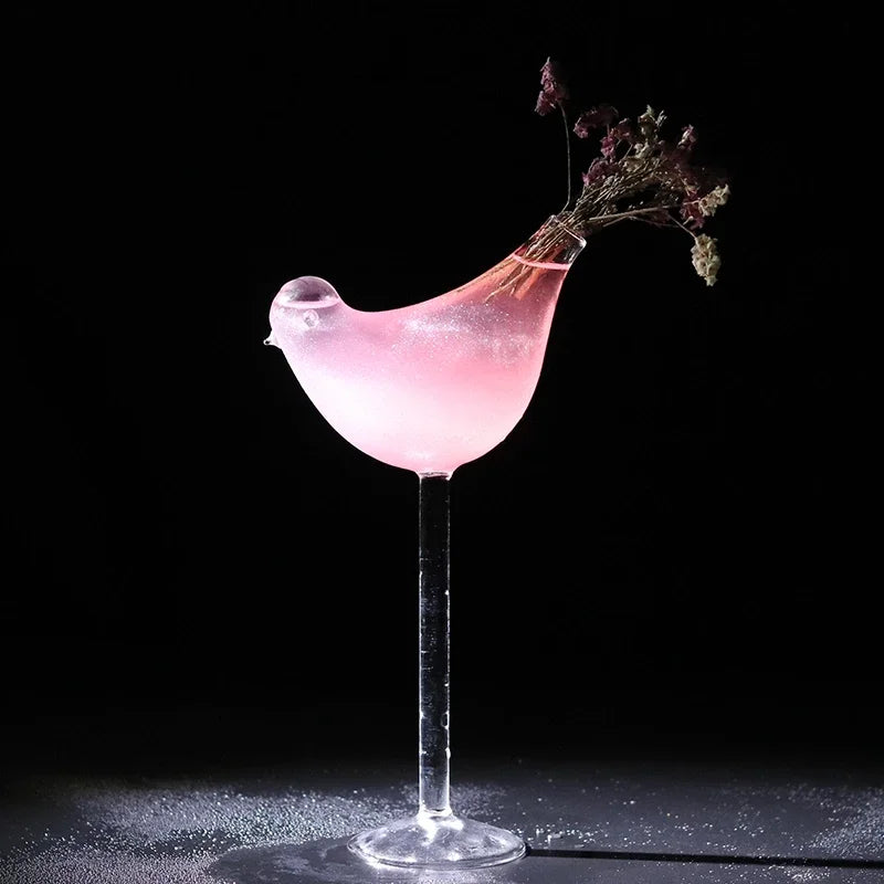 INS Creative Bird Molecular Smoked Cocktail Glass Goblet Bar Disco Nightclub Party DIY Decorate Champagne Flutes Funny Wine Cup Oasis Select