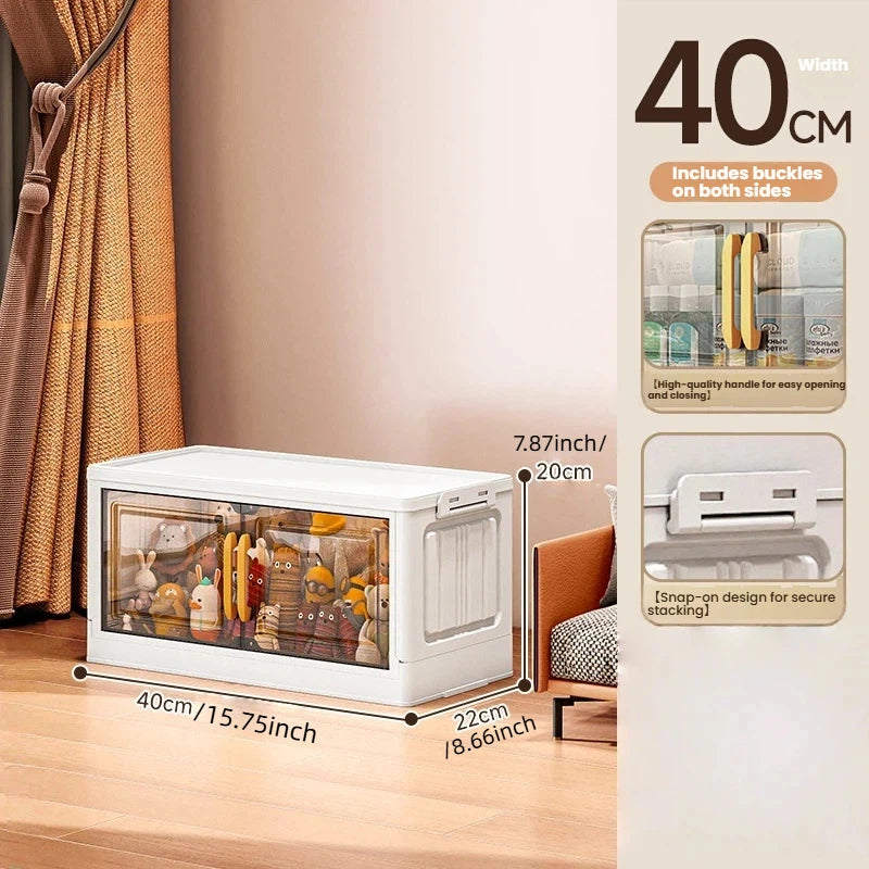 Double-door Living Room Storage Cabinet Folding Floor-standing Box No