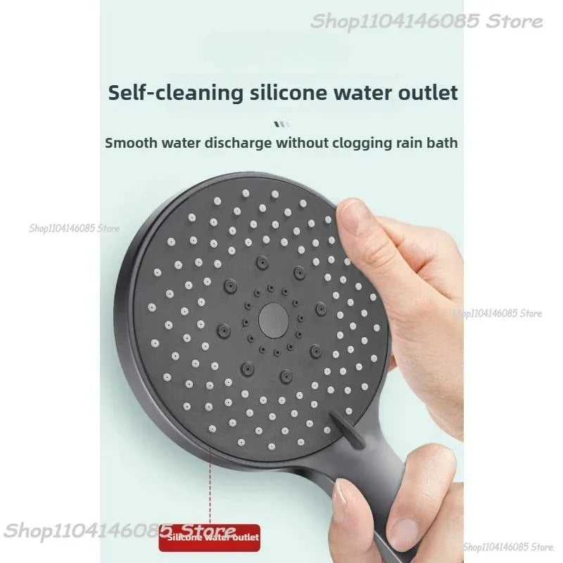 Shower Head Black Adjustable 5-Mode High Pressure Shower Head Bathroom Shower Kit with Large Water Outlet for Household Use Oasis Select