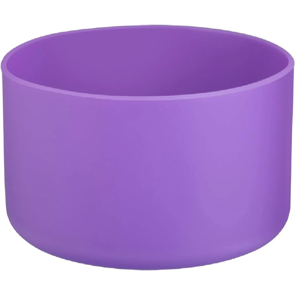 Silicone Bottom Boot for Wide Mouth Water Bottles – Fits 12-40oz Tumblers Shock-Absorbing Anti-Slip Base Cover Protective Sleeve Oasis Select Purple