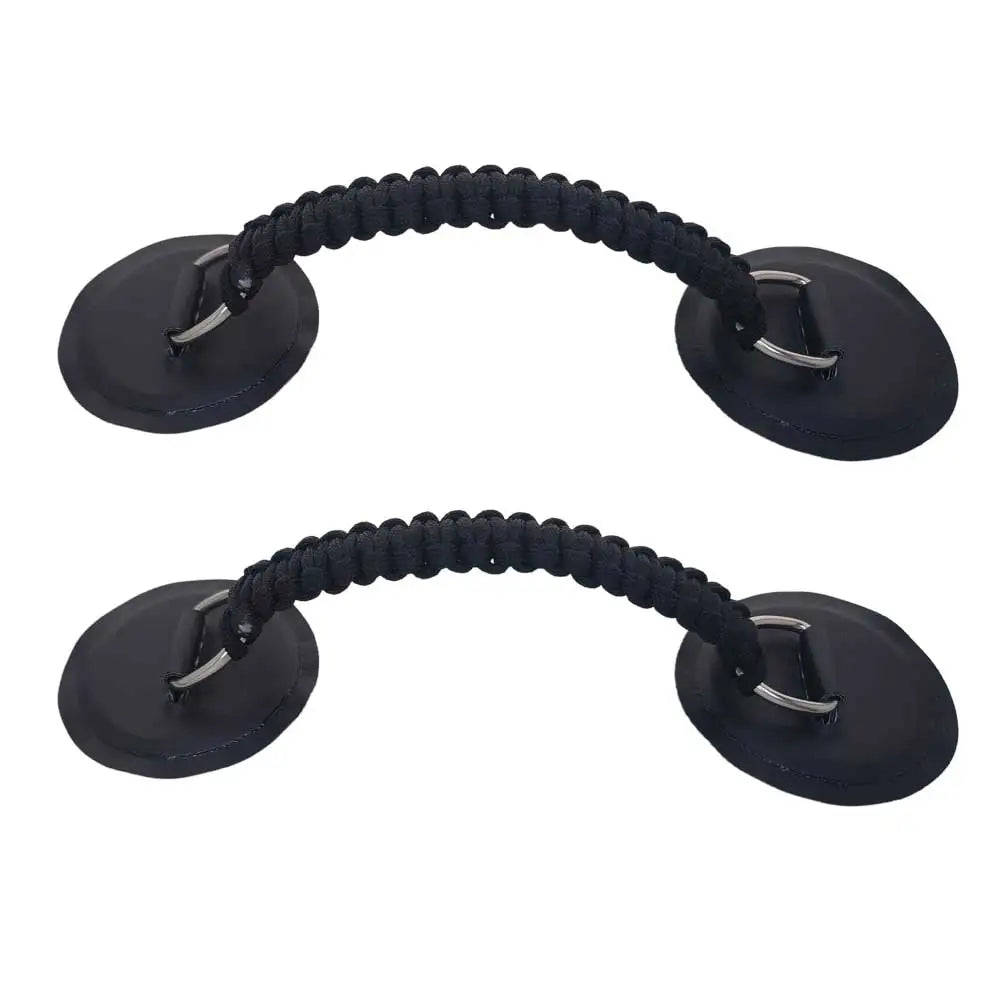 Inflatable Boat PVC Woven Grab Handle Kayak Dinghy Fishing Boat Surfboard Paddleboard Safety Handle Oasis Select 2pcs black