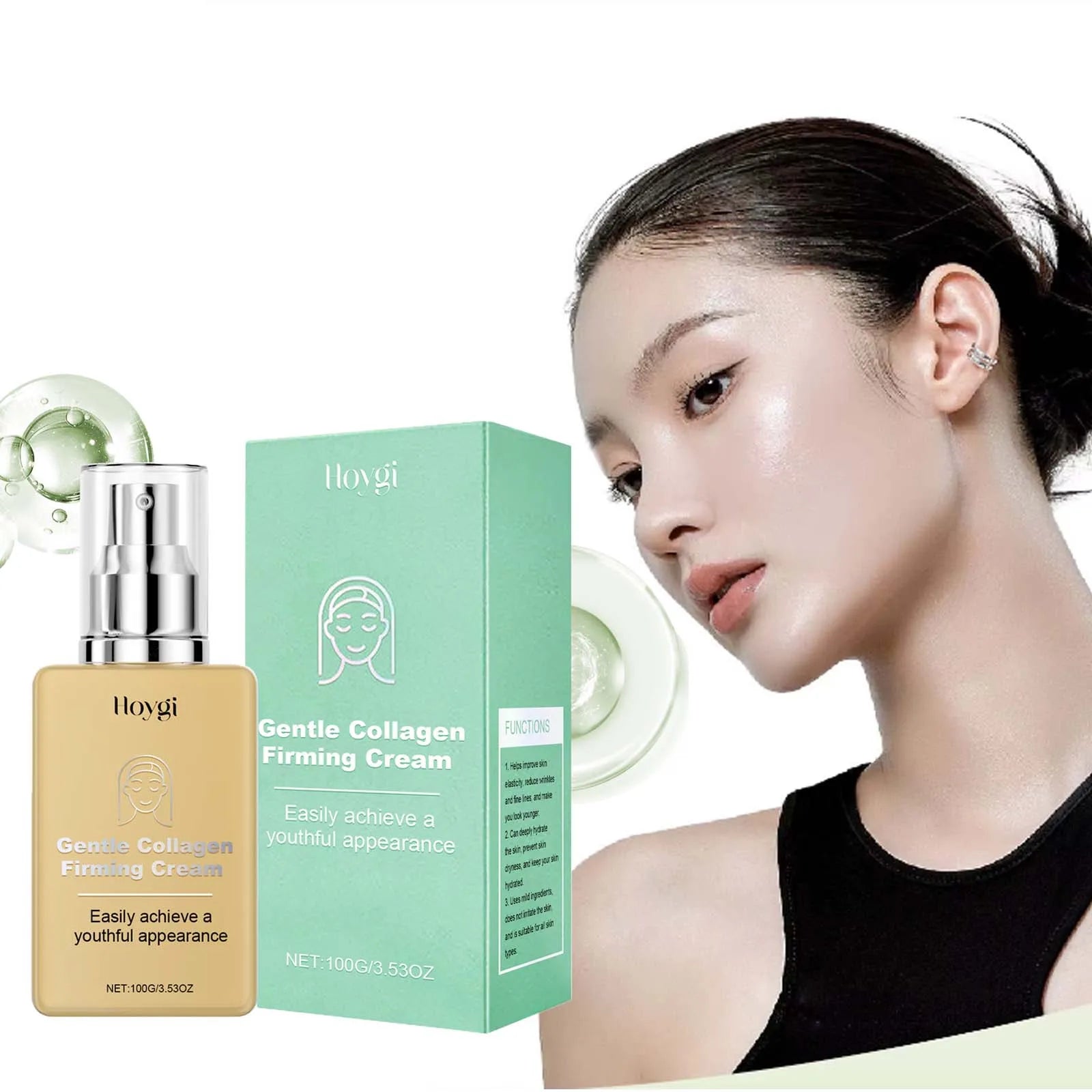 Hoygi Collagen Firming Cream – Fine Lines, Hydration & Brightening Collagen Face Cream Oasis Select