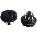 GZS8-B Socket 8Pins Tube Socket Oxidation-resistant Contacts Stable Electrical Connections Bakelite Construction Oasis Select A