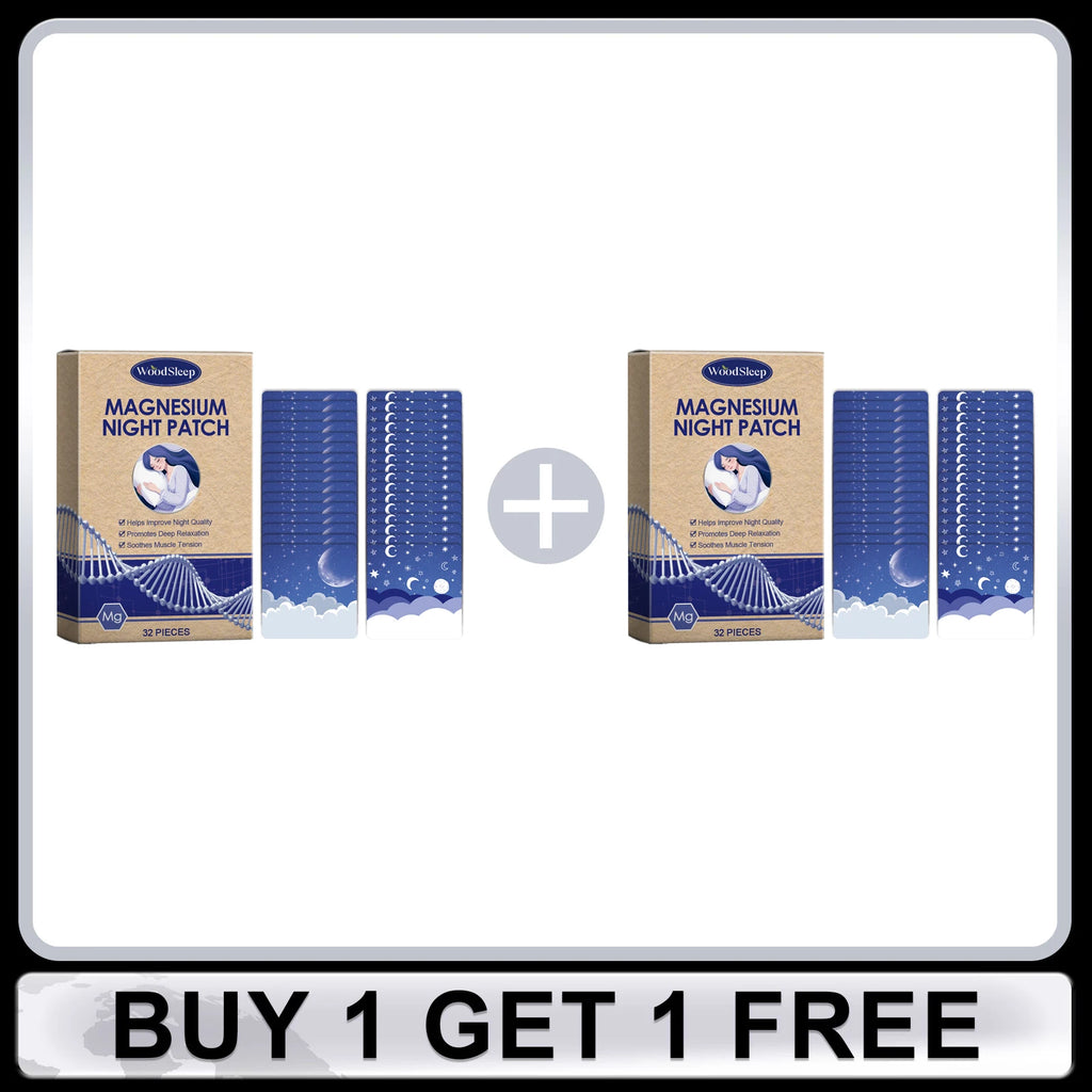 Magnesium Night Patch Relieve Stress Improve Sleep Quality Lasting Lavender Fragrance Soothing Muscle Tension Sleep Aid Stickers Oasis Select Buy 1 Get 1 Free
