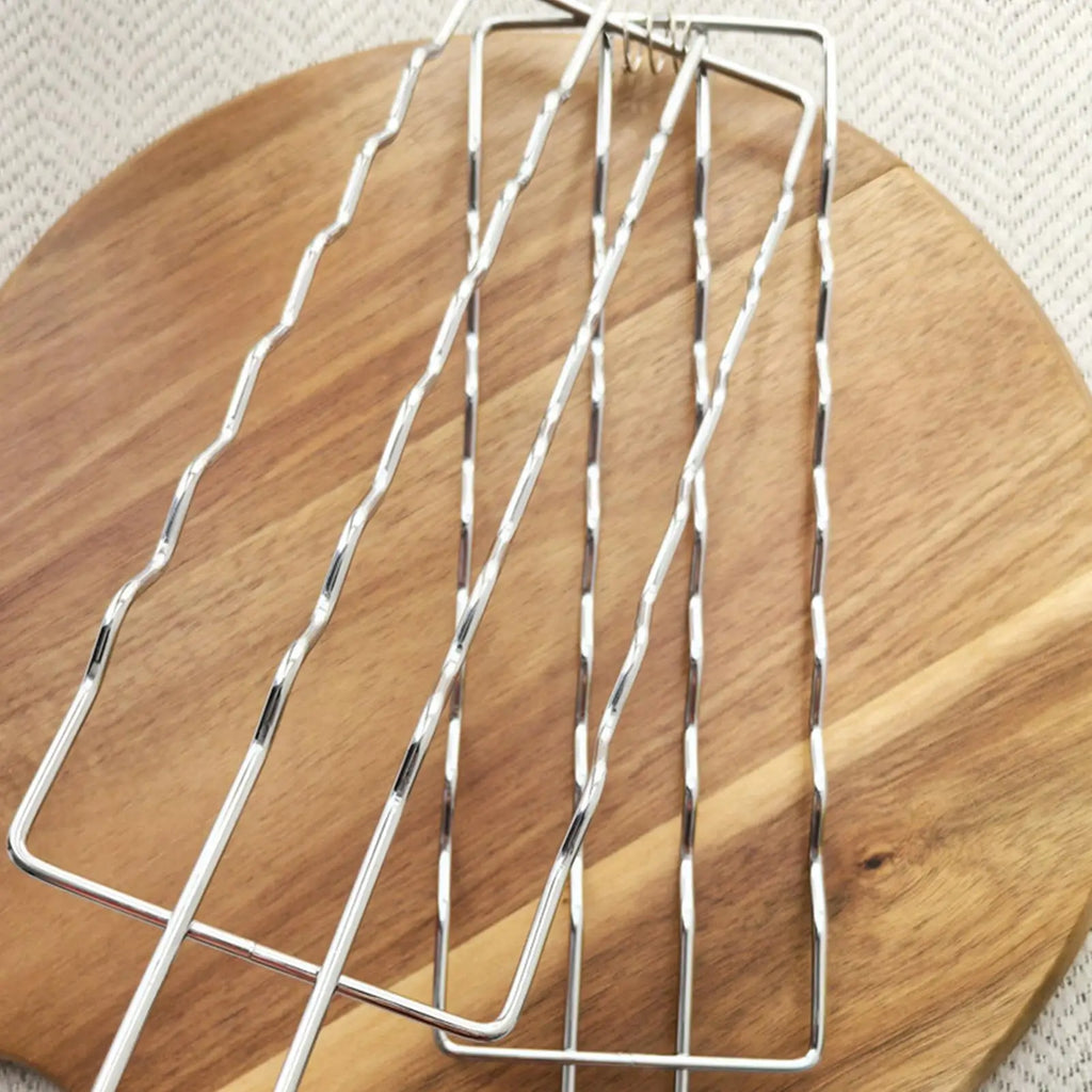 Portable Hot Dog Grill Basket 1pc Sausage Barbecue Net BBQ Tool Hot Dog Barbecue Rack Detachable Barbecue Net Clip BBQ Rack Oasis Select