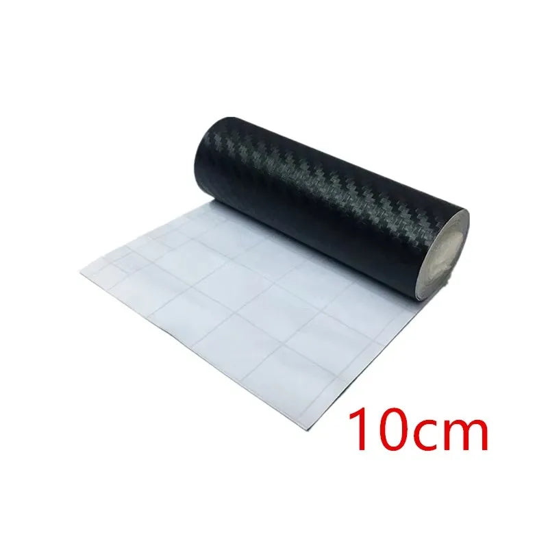 1/3Pcs Carbon Fiber Stickers Door Sill Anti-stepping Protector Trunk Bumper Side Mirror Anti Scratch Tape Auto Decals Oasis Select Width 10cm Length 7m