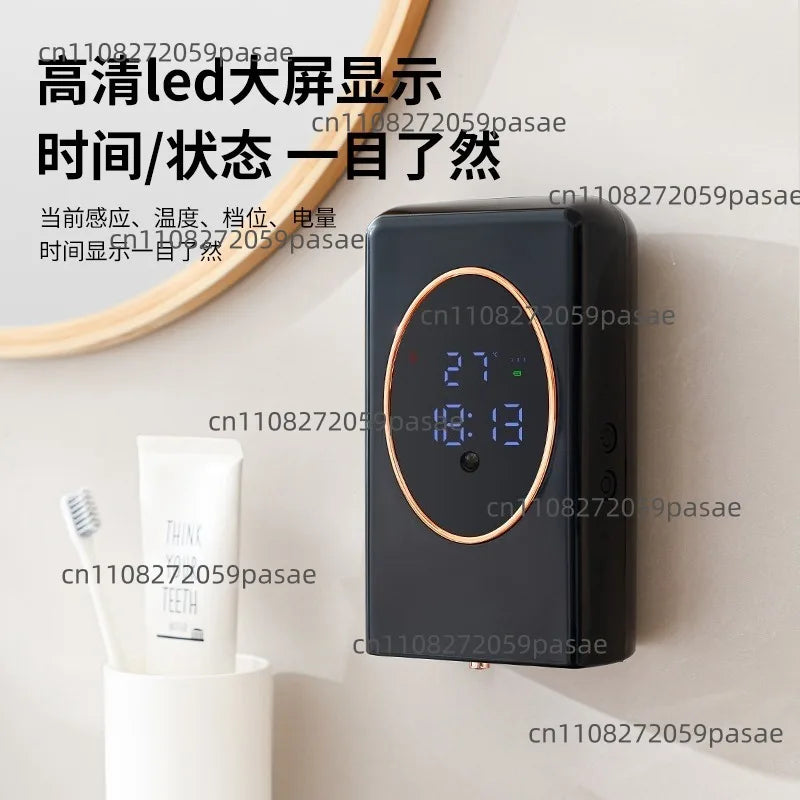 Automatic Sensor Soap Dispenser – Wall-Mounted Digital Display