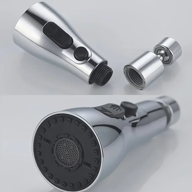 Faucet Extender Metal Alloy 360 Rotation Sprayer Kitchen Taps Three Modes Head Water Saver Anti-Splash Tap Booster Shower Faucet Oasis Select