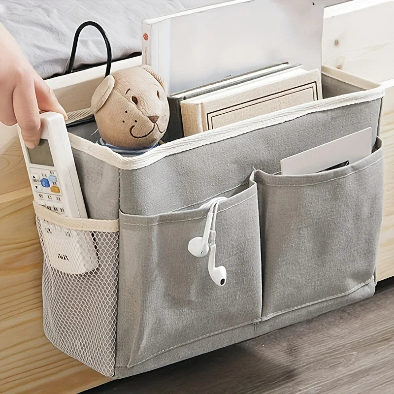 Fabric Wall Storage Organizer Multi Pocket Under Bed Dorm Student Bedroom Office Clothes Storage Sturdy Minimalist Design Oasis Select