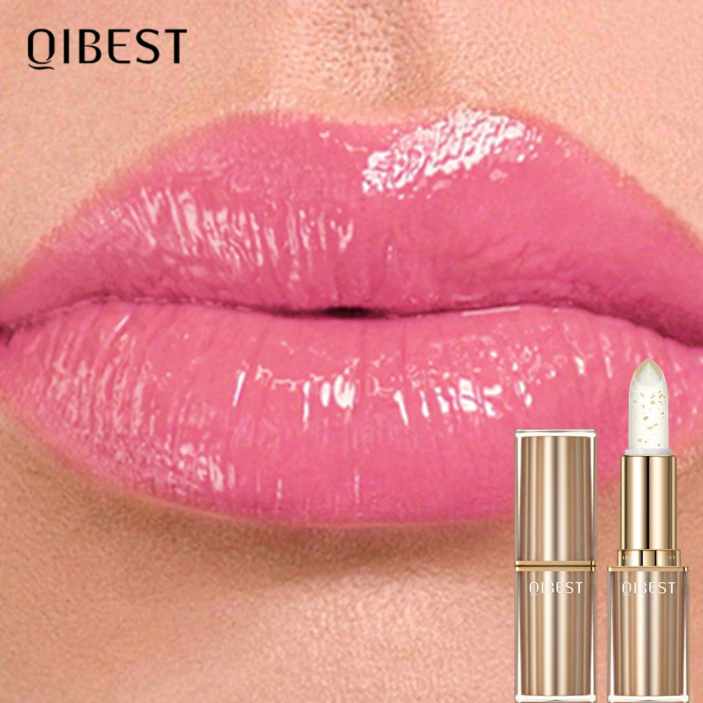 QiBest Glitter Color Changing Lipstick | Moisturizing Lip Stain