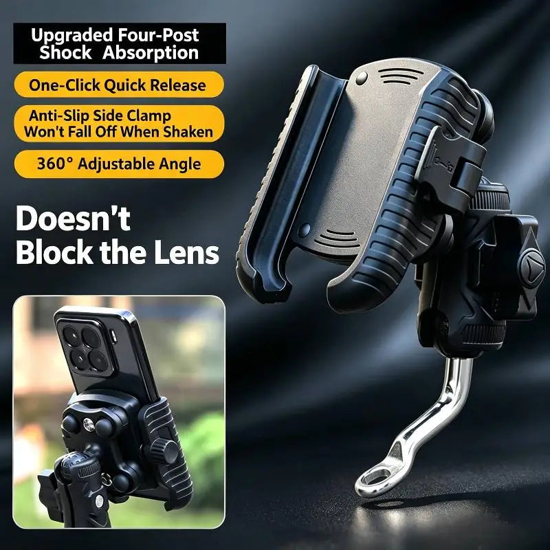 Universal Shockproof Phone Holder For Bike Motorcycle Handlebar Bicycle Mount Bracket For Road Mountain Riding Bike Oasis Select