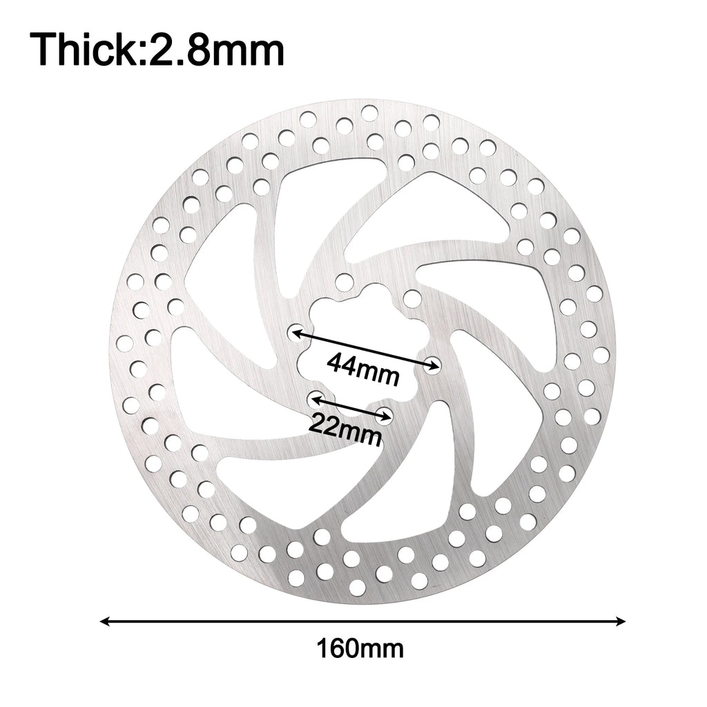 160MM Disc Disc Brake For Outdoor Cycling Carbon Steel Material High Hardness Lightweight Design Standard 6-Hole Oasis Select