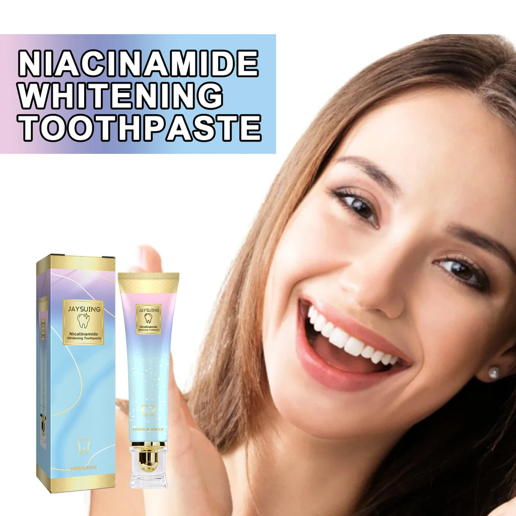 Niacinamide Whitening Toothpaste Oral Cleaning Teeth Teeth Refreshing Care Toothpaste Teeth Brighten Breath 100g Cleaning Oasis Select
