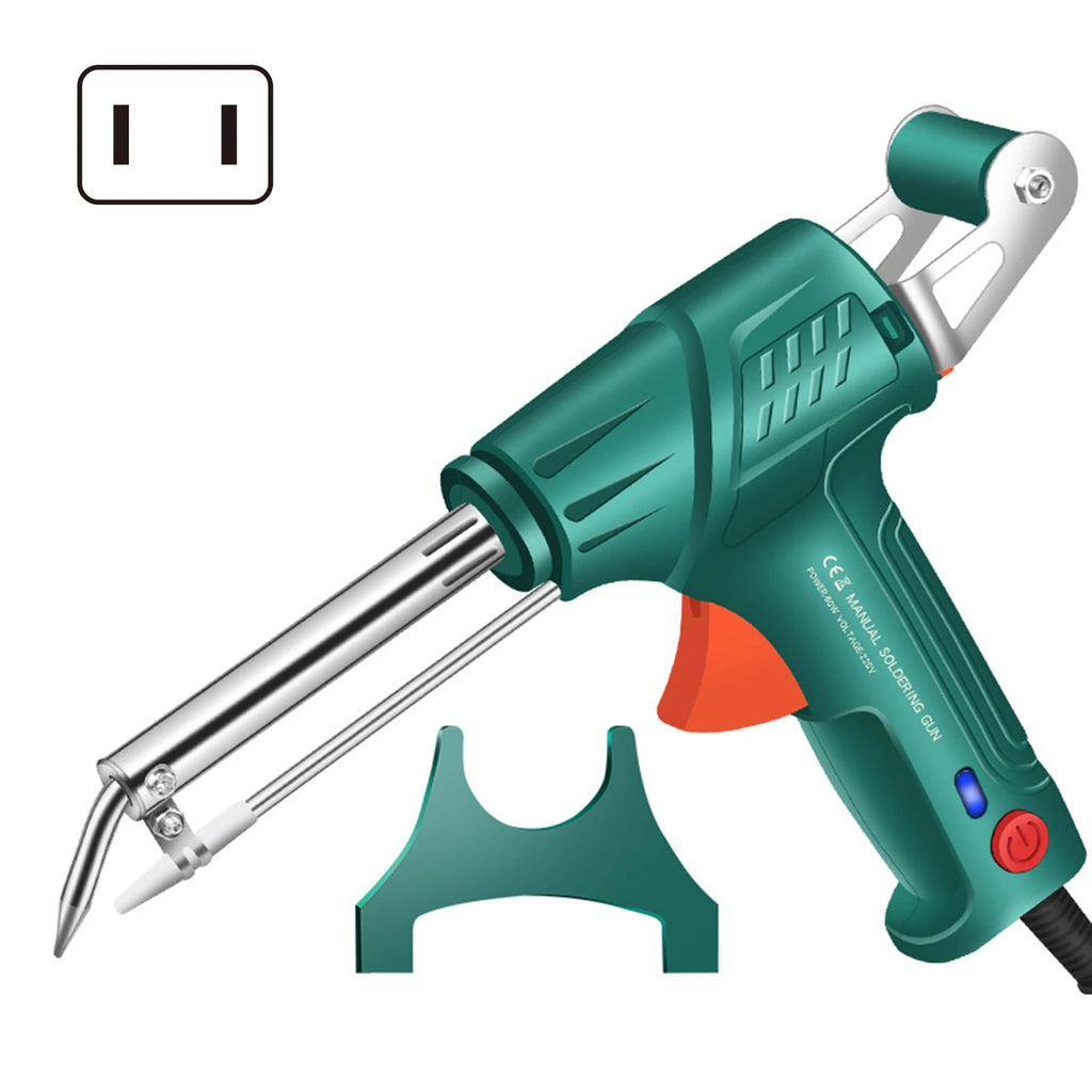 60W Electric Soldering Iron Gun – Auto Tin Feed & Fast Heat