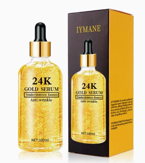 24K Gold Hyaluronic Acid Serum – Brightening & Hydrating 100ml Brightening Face Serum Oasis Select 24K Gold