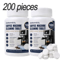 100 MIRAVEXL Coffee Machine Cleaning Tablets for Espresso & Drip Machines Deep Clean, Improve Taste, Fully Automatic, Safe Oasis Select 200 pieces