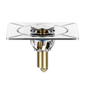 Stainless Steel Pop-Up Square Floor Drain | Anti-Odor Press Type