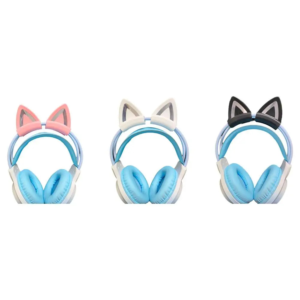 Silicone Cat Ear Headphone Decorations – 2Pcs DIY Mod Set