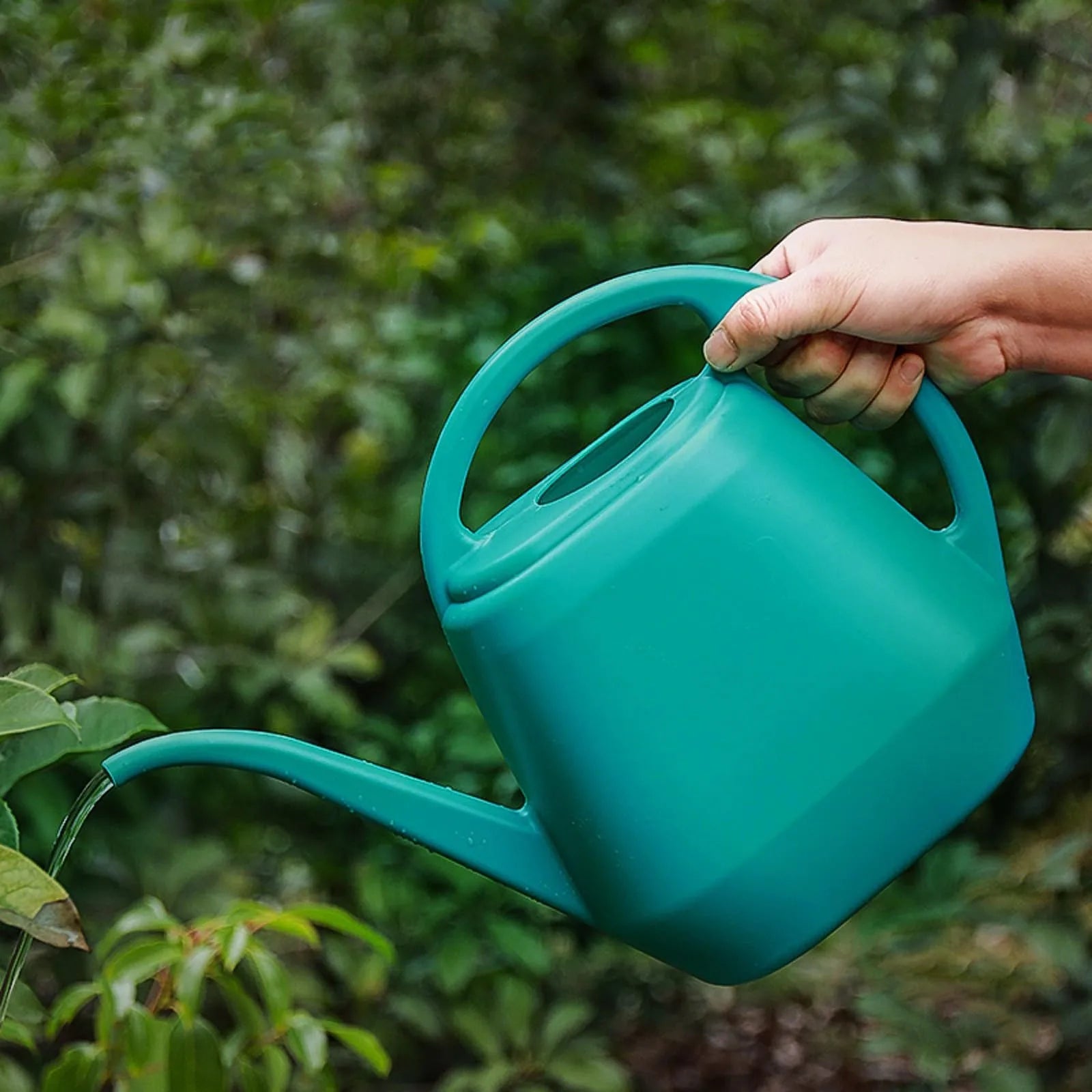 Home Garden 4L Watering Can Long Mouth Large Capacity Plant Sprinkler Garden Tool Lightweight Watering Pot Oasis Select Green