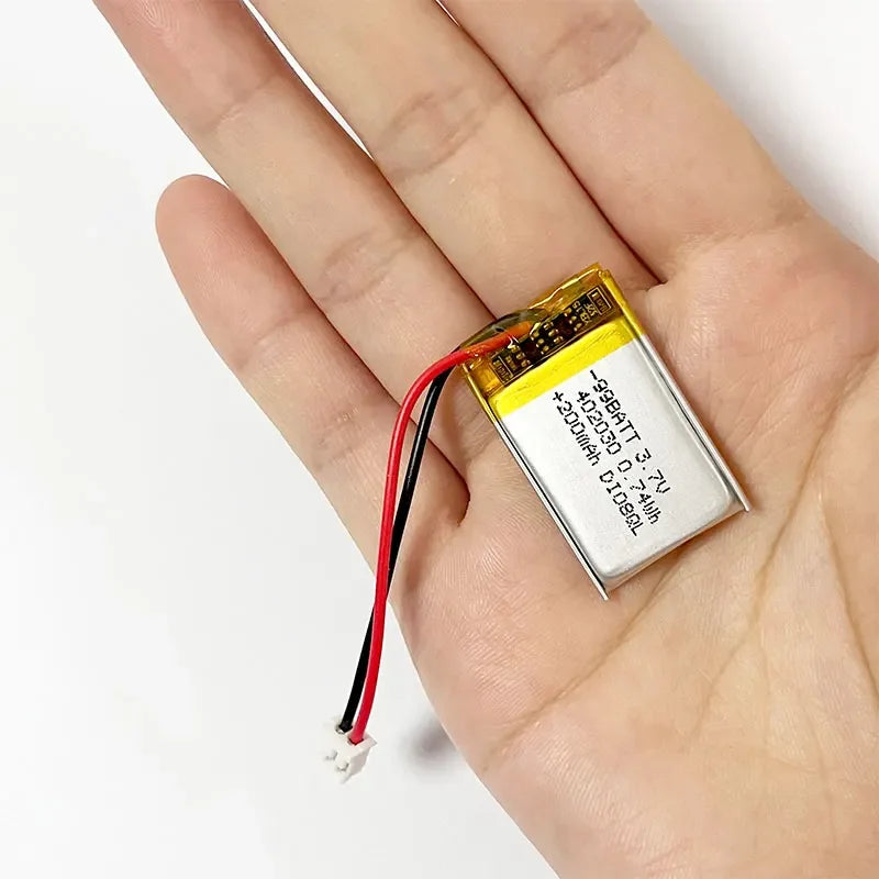 1-100pcs Lithium Polymer Battery 402030 042030 200mAh 3.7V Li-Polymer Battery for Wireless Headset Smart Bracelet Web Camera Oasis Select 3PCS