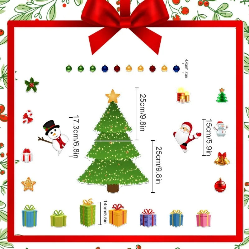 Christmas Magnetic Refrigerator Garage Door Car Body Decoration Festive Atmosphere Christmas Home Decoration Oasis Select CT133