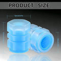 Fluorescent Night Glowing Valve Caps Luminous Valve Caps Night Glowing Decor Motorcycle Bicycle Wheel Hub Valve Stem Cap Oasis Select 20Pcs
