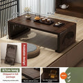 Multi-functional bay window small table tea table bed folding small coffee table balcony low table Oasis Select Walnut B