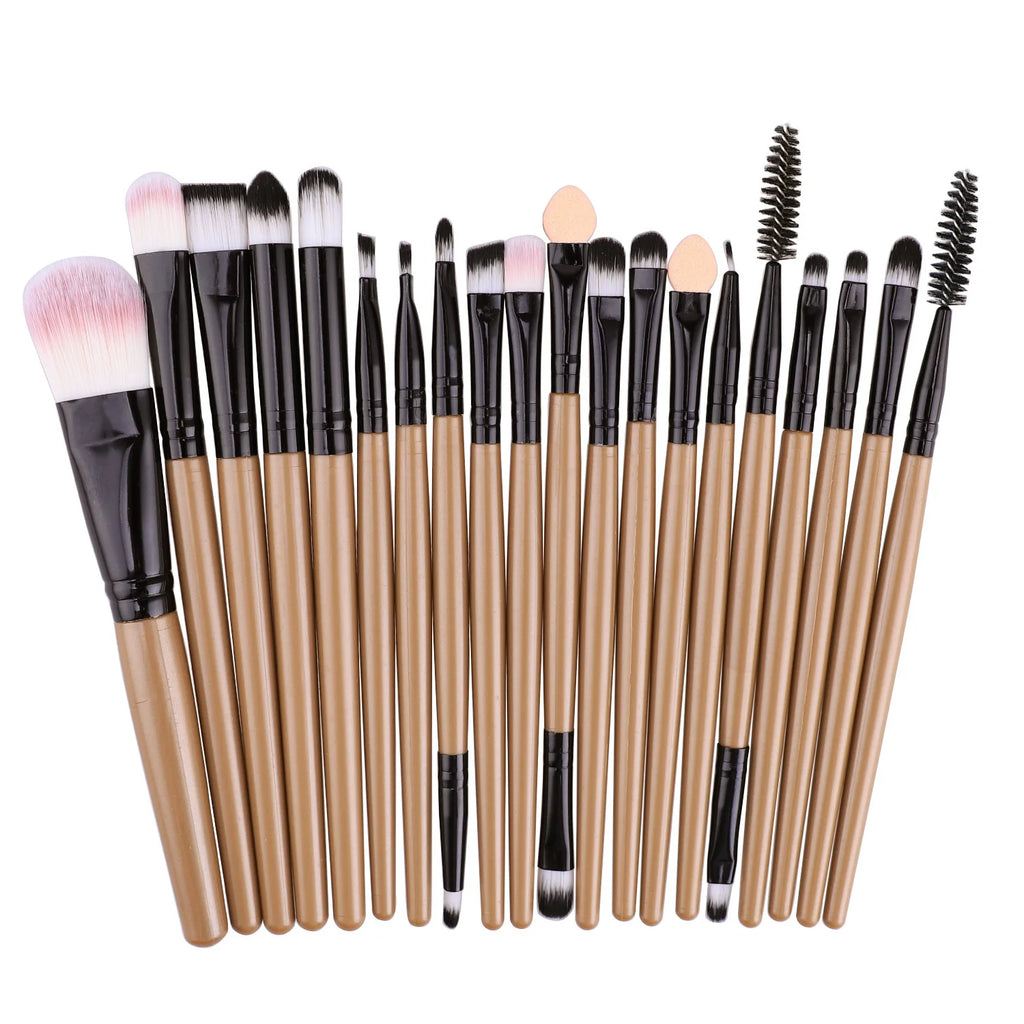Makeup brush set, soft and fluffy, professional cosmetics foundation brush, multi-style blending makeup brush, beauty tools Oasis Select Brown