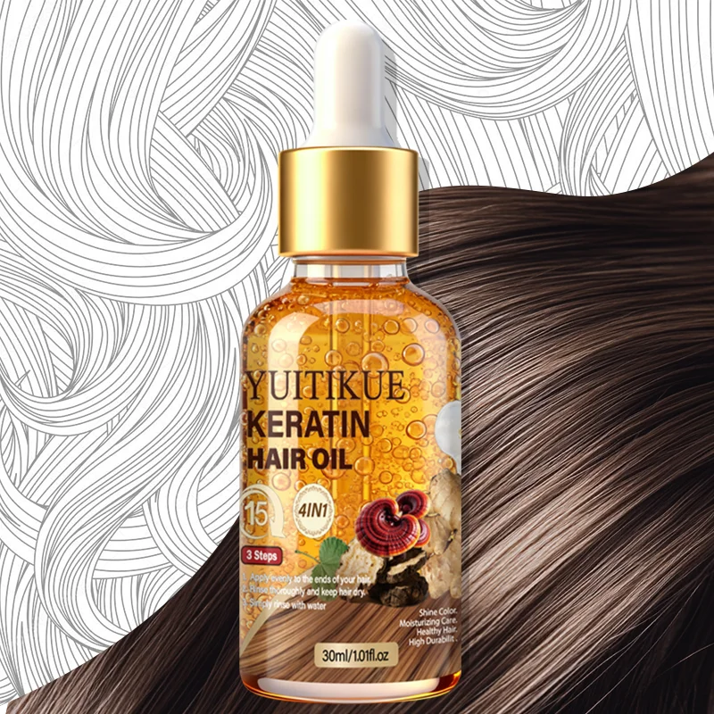 YUITIKUE Keratin Hair Oil – Protein Infused, Shine & Moisture