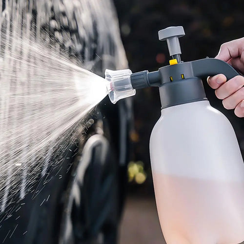 2L Hand Pump Foam Sprayer Hand Pneumatic Foam Cannon Snow Foam Car Wash Spray Bottle Car Window Gardening Cleaning Oasis Select