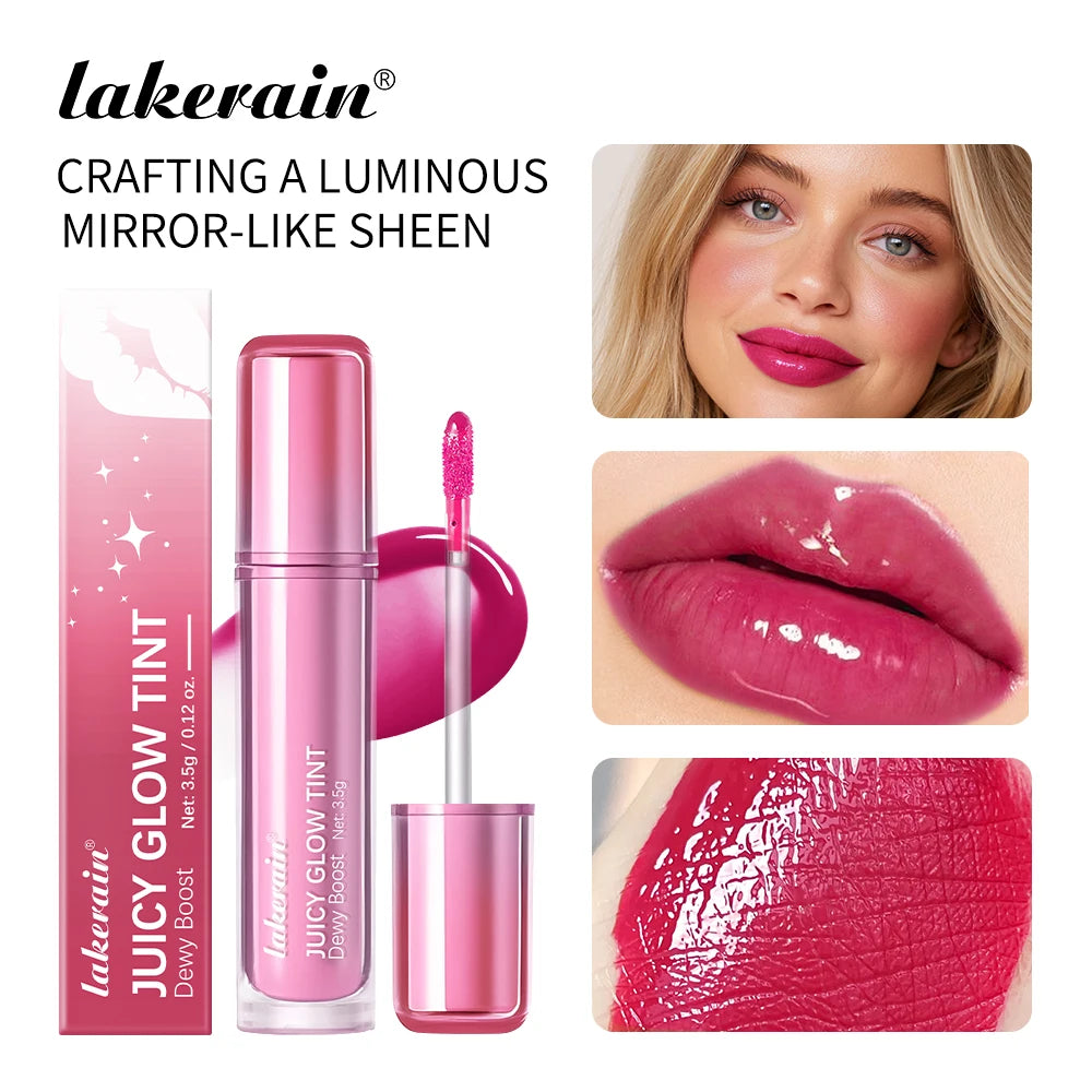 Mirror Lip Glow Tint Long-wearing Hydration Moisturizing Juicy Lip Gloss Non-sticky Color Stays Put Lips Care Plumping Gloss Oil Oasis Select